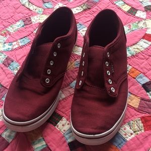 Maroon vans